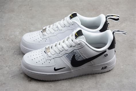 nike airforce wit zwart|air force 1 wit.